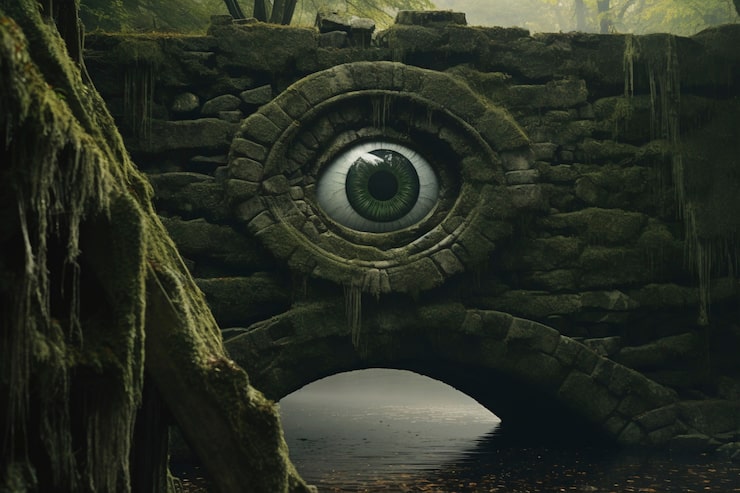 Tiefe, dunkle Schlucht als Metapher für 'Chasm'