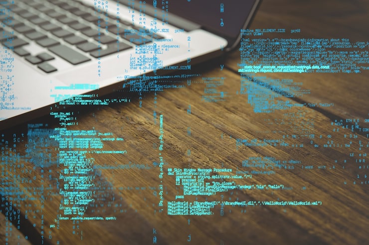 Frontend-Code auf einem Monitor